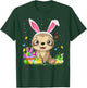 Cute Sloth Easter Egg Hunt Bunny Ear Sloth Happy Easter T-Shirt - T-Shirt | Forest