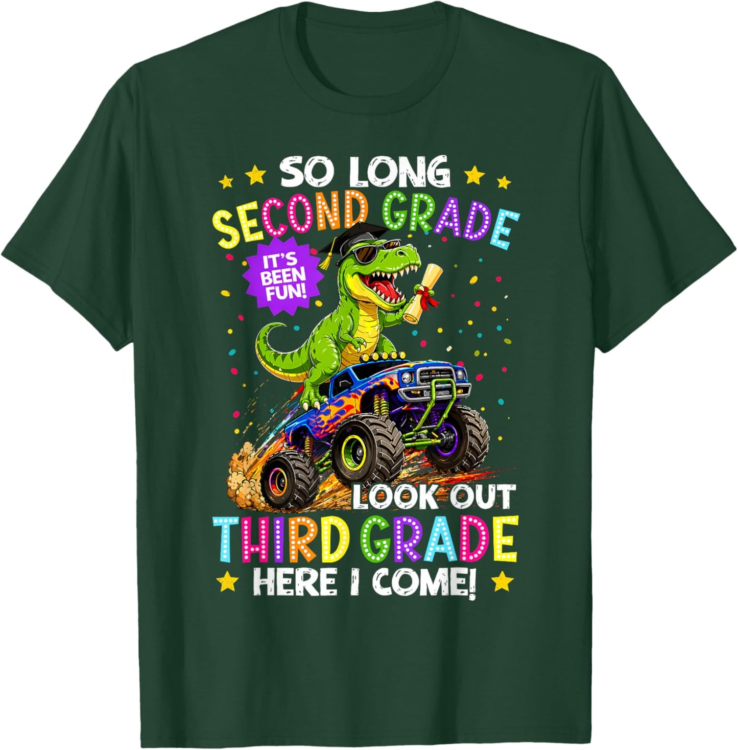 So Long 2nd Grade 3rd Grade Here I Come Graduation Boys T-Shirt - T-Shirt | Forest