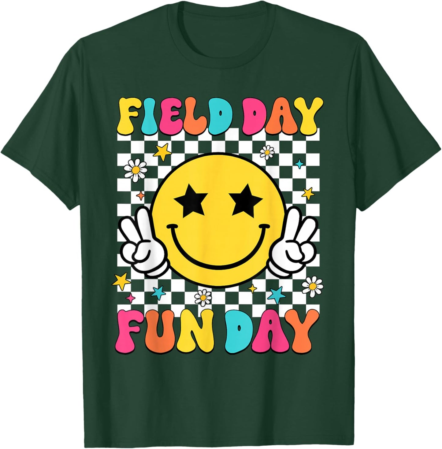 Field Day Fun Day Let The Games Begin Field Trip Boys Girls T-Shirt - T-Shirt | Forest