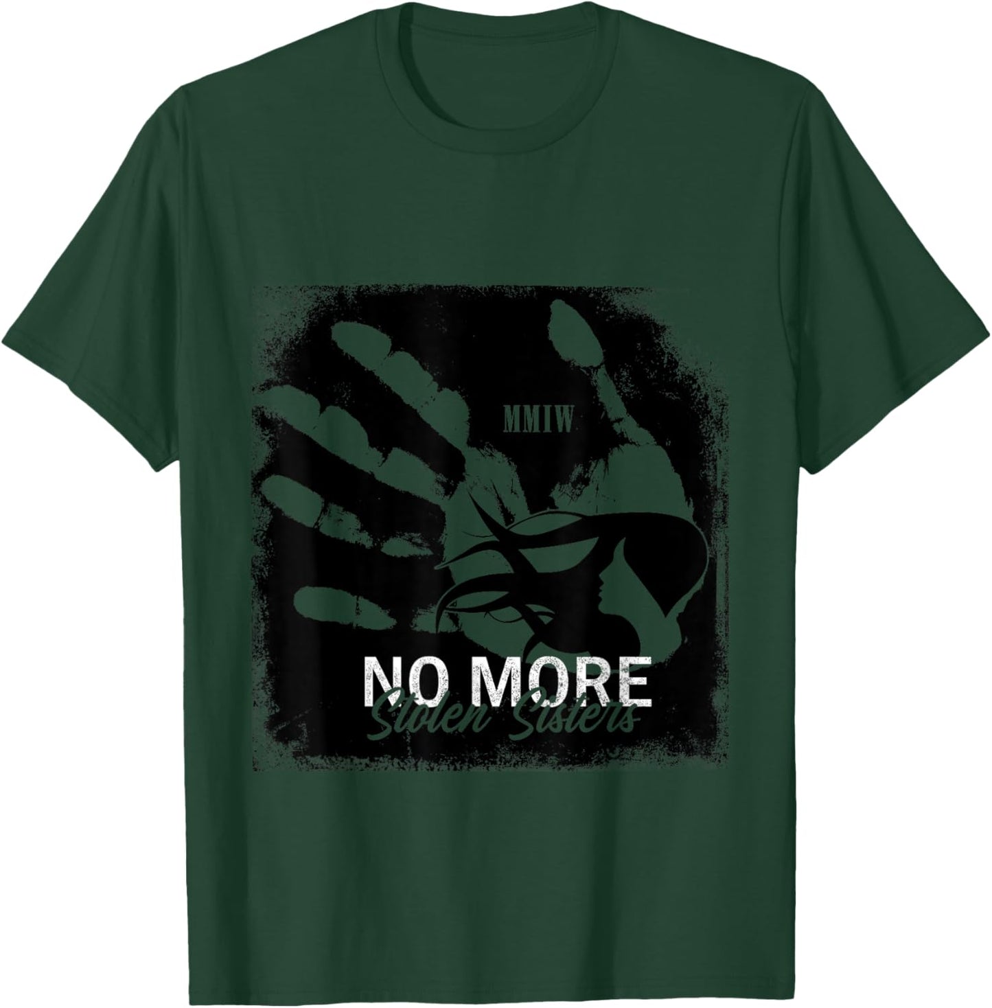 MMIW No More Stolen Sisters Red Hand T-Shirt - T-Shirt | Forest