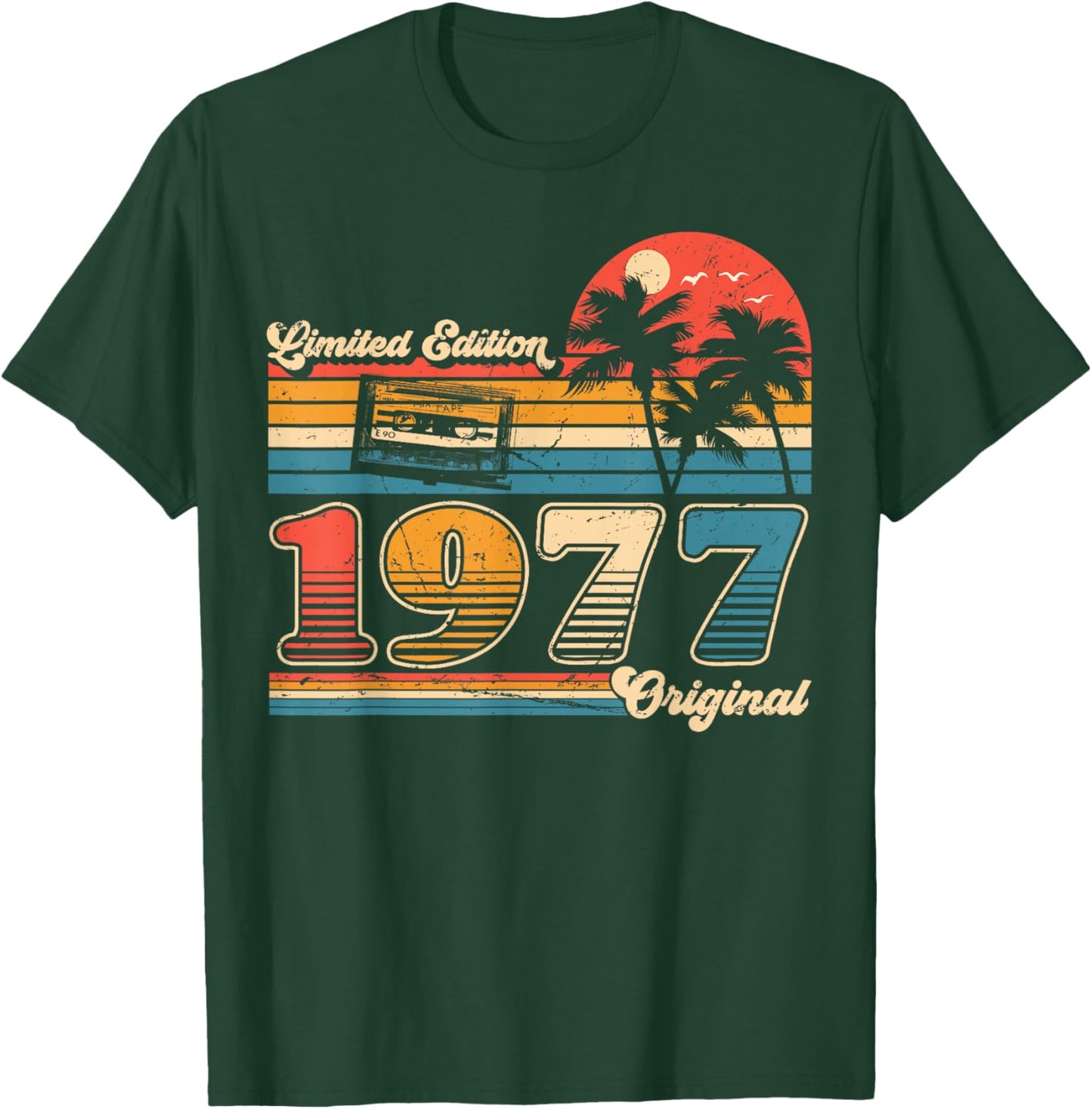 Original 1977 Vintage Birthday ancie Women , Black, S T-Shirt - T-Shirt | Forest