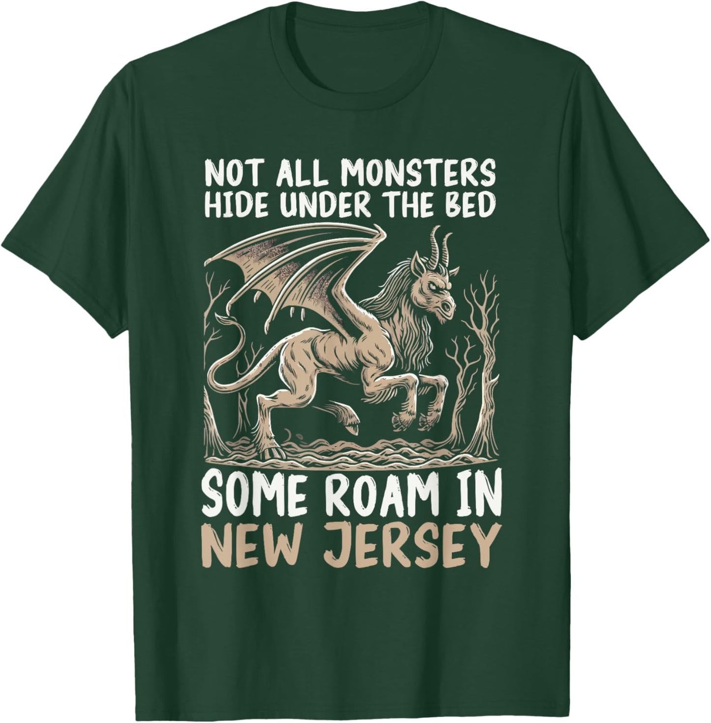 Jersey Devil Legendary Creature Cryptozoology Cryptid T-Shirt - T-Shirt | Forest