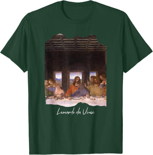 The Last Supper by Leonardo da Vinci Famous Painting Art T-Shirt - T-Shirt | Forest