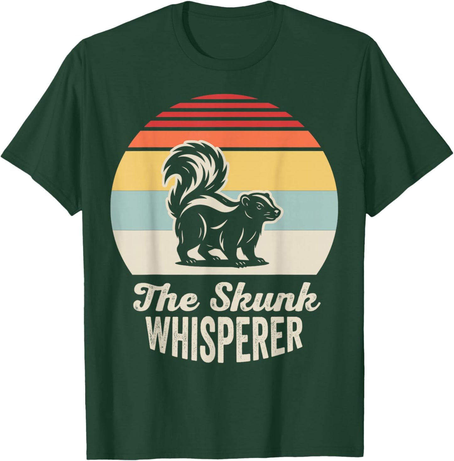 The Skunk Whisperer Retro Style T-Shirt - T-Shirt | Forest