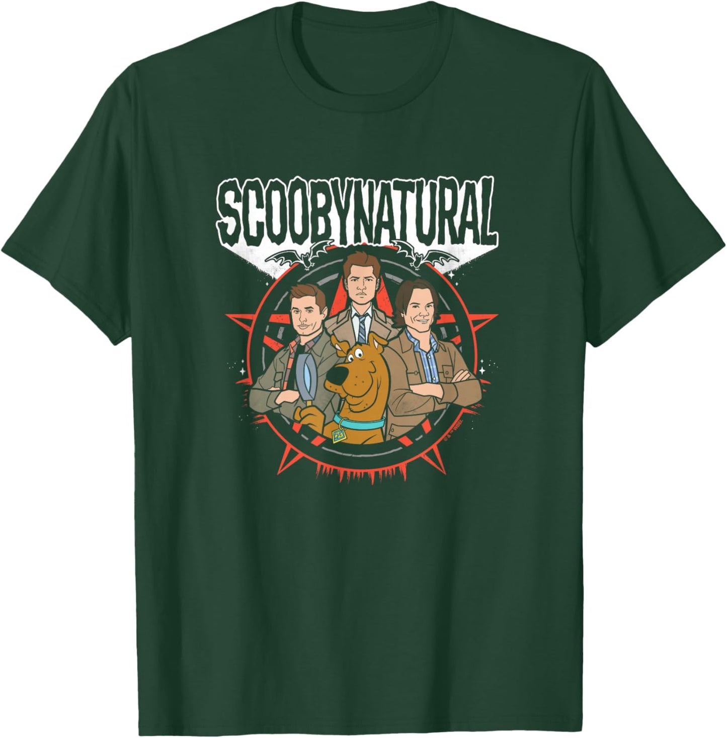 Supernatural - Adults, Black, S, Short Sleeve, Classic Fit, Cotton, Polyester, Scoobynatural T-Shirt - T-Shirt | Forest