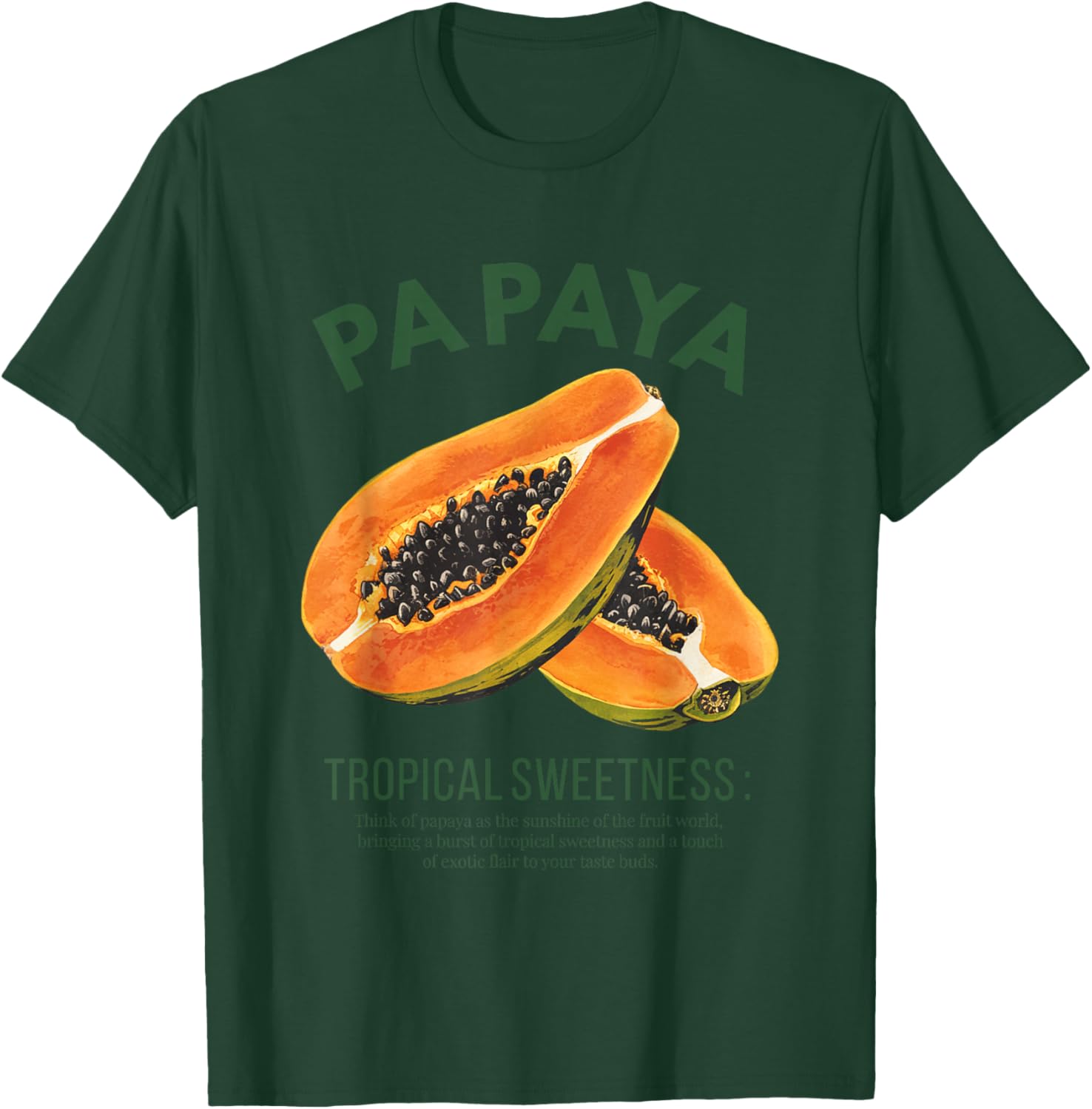 Papaya Tropische Süße Exotisches Flair T-Shirt - T-Shirt | Forest