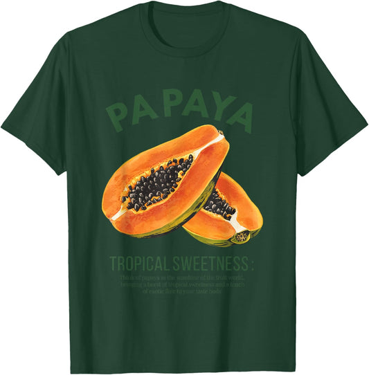 Papaya Tropische Süße Exotisches Flair T-Shirt - T-Shirt | Forest
