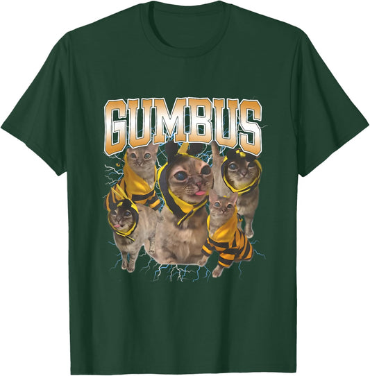 Funny Cat Gumbus Cat Lovers Trendy Cute Animal T-Shirt - T-Shirt | Forest