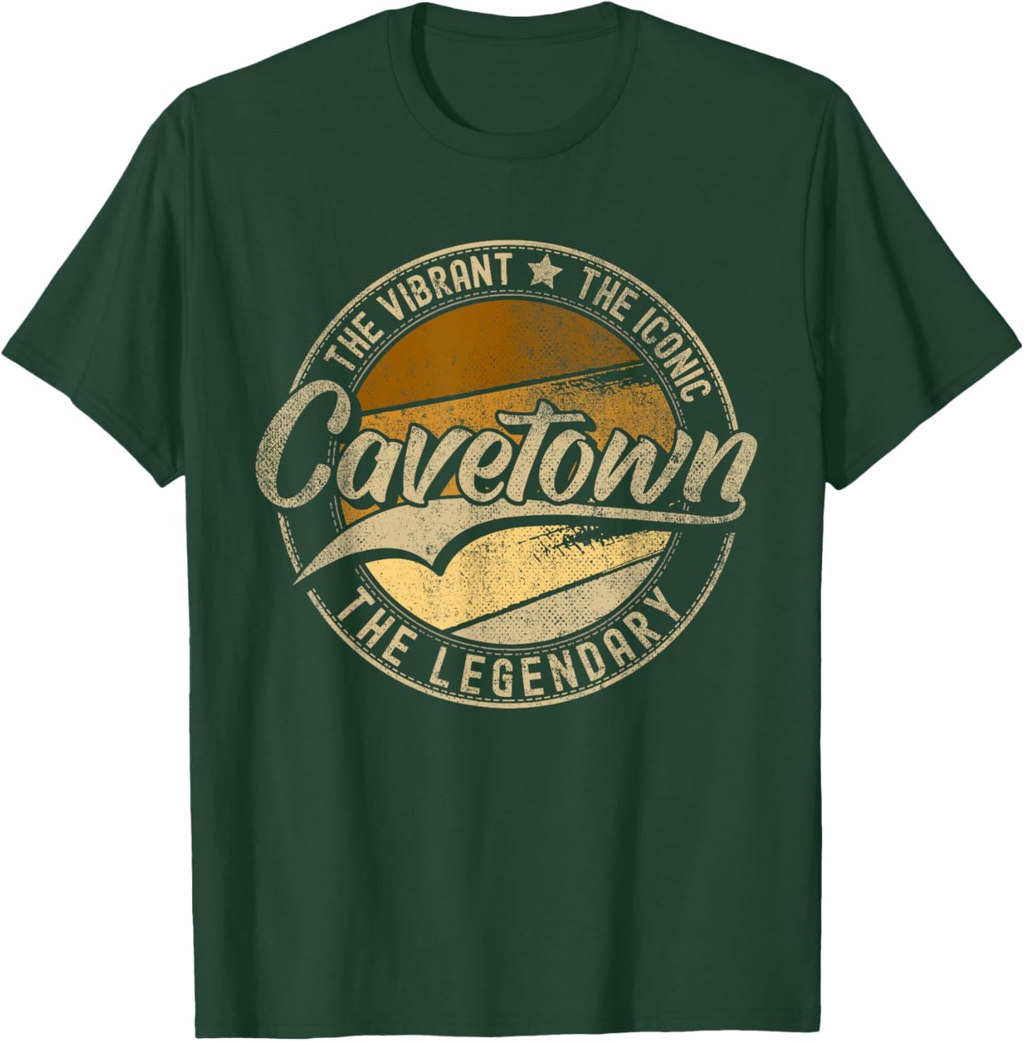 Cavetown MD | Maryland Vintage Distressed T-Shirt - T-Shirt | Forest