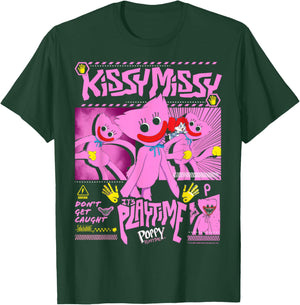 Poppy Playtime Kissy Missy Don't Get Caught It's Playtime T-Shirt - T-Shirt | Forest