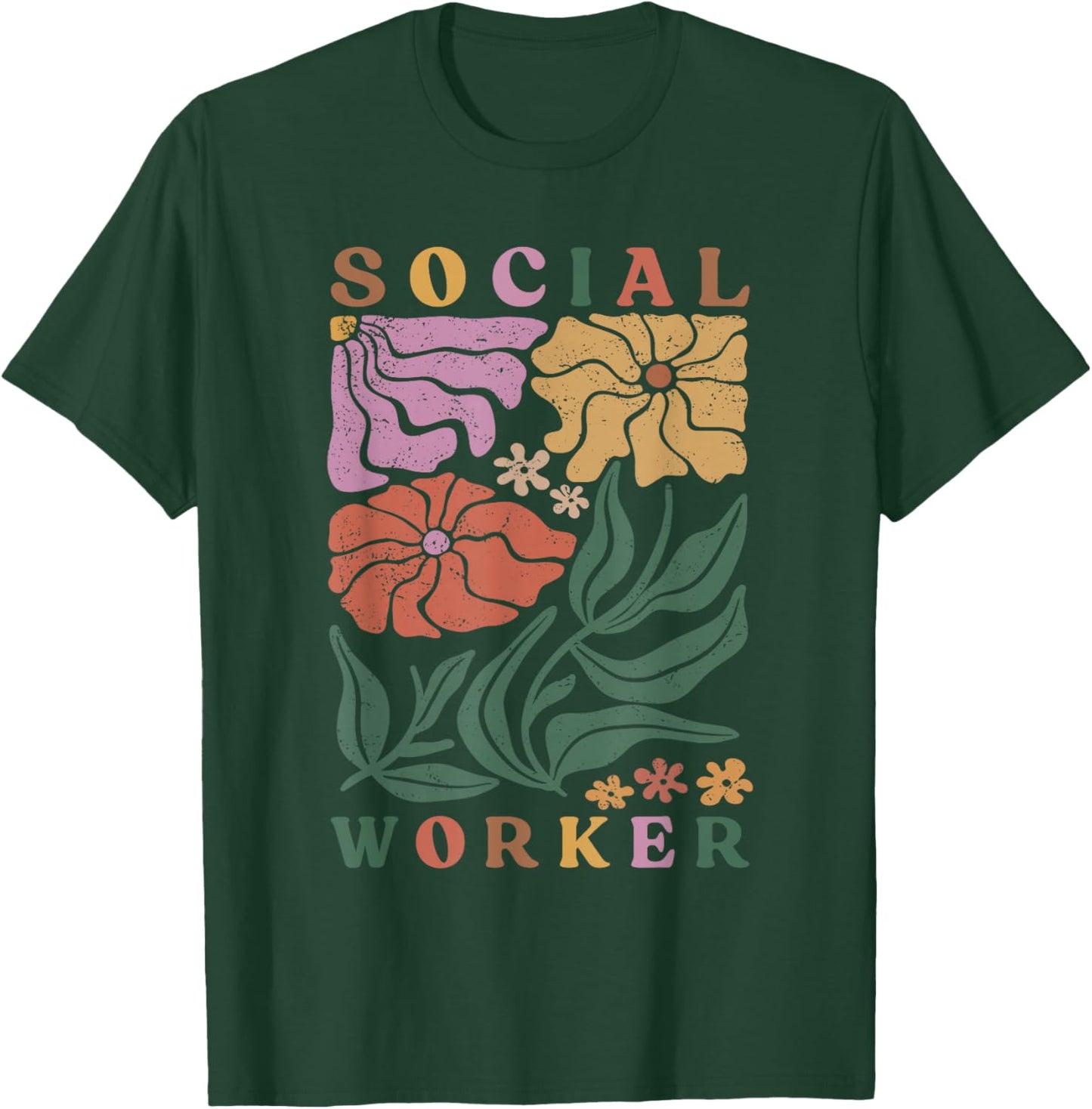 Social Worker Work Life Coworker T-Shirt - T-Shirt | Forest