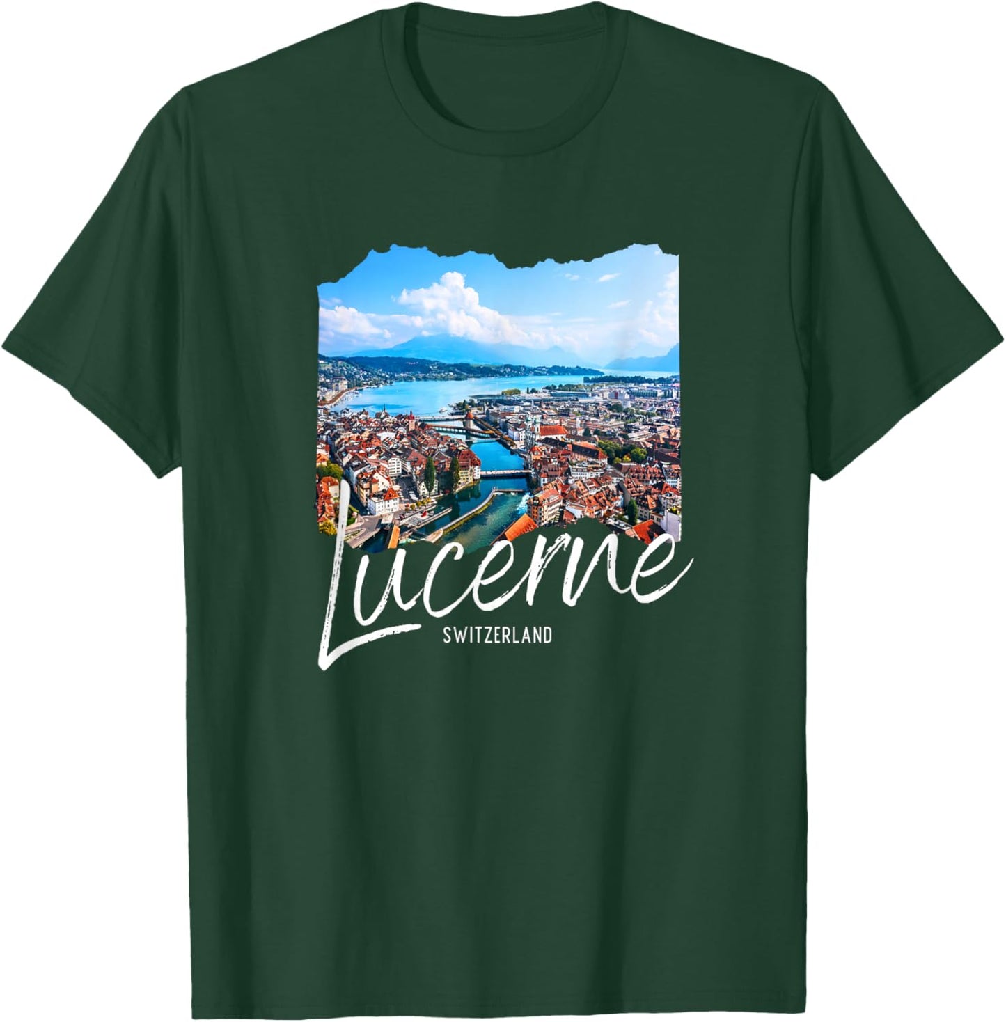 Lucerne Switzerland Souvenir Lucerne T-Shirt - T-Shirt | Forest