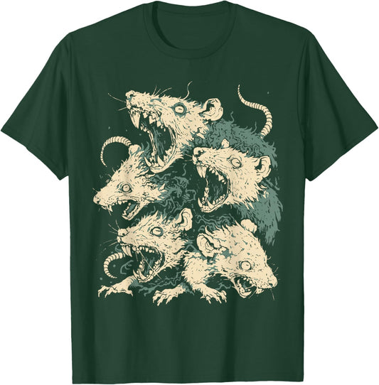 Medieval Rat King Gothic Plague Horror Occult Macabre Art T-Shirt - T-Shirt | Forest