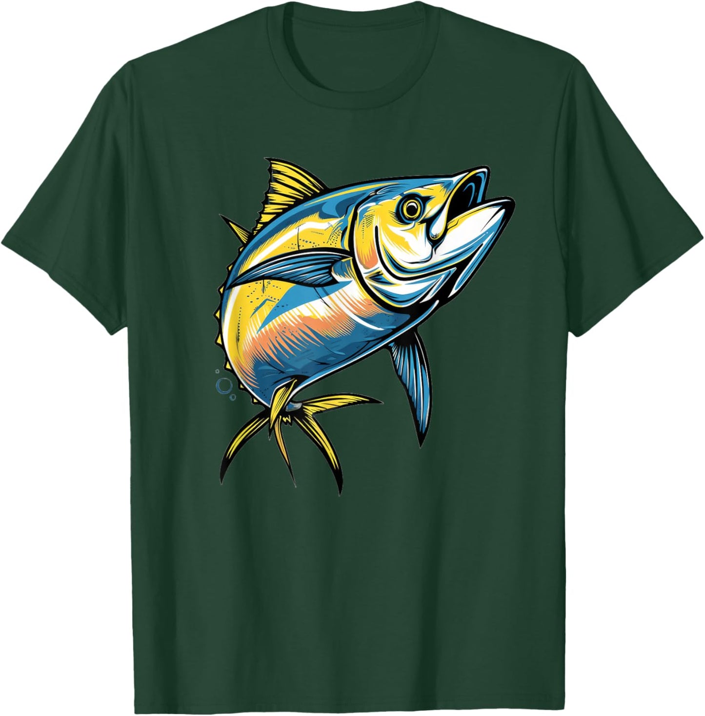 Yellowfin Tuna Design T-Shirt - T-Shirt | Forest