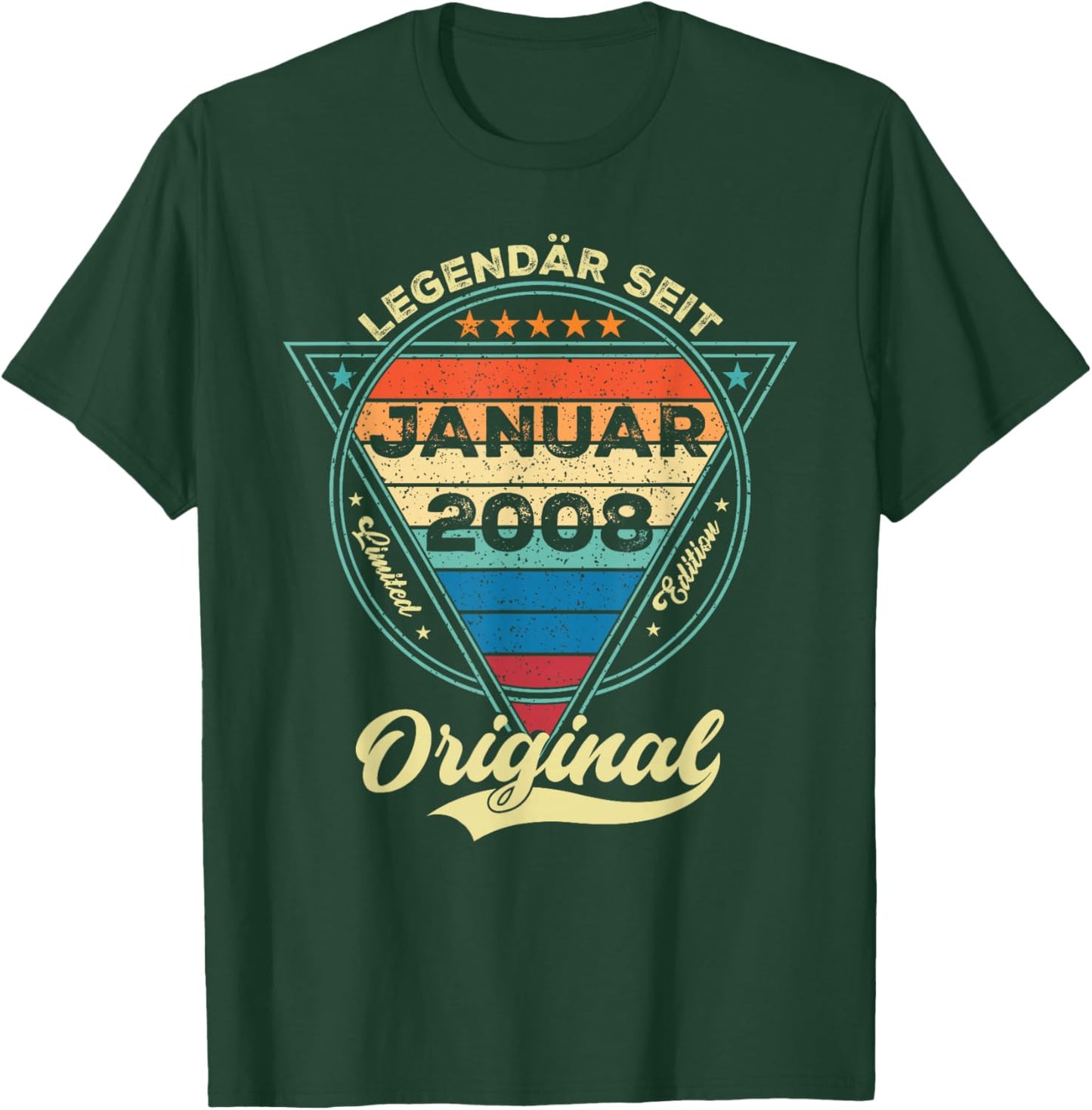 Women's Legendary Since January 2008 18th Birthday Boy 18 Years T-Shirt - T-Shirt | Forest
