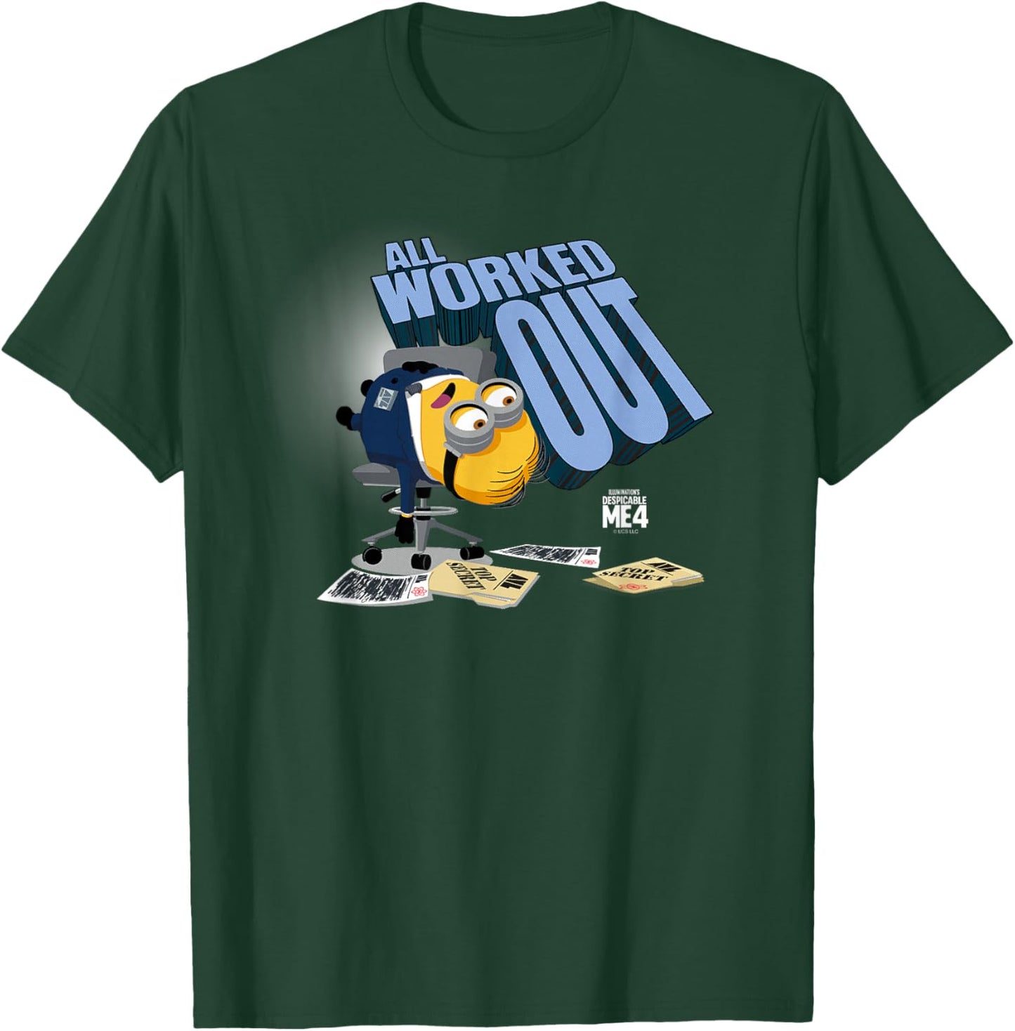 Minions Despicable Me 4 AVL All Worked Out T-Shirt - T-Shirt | Forest