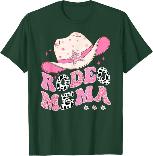 Rodeo Mema Pink CowGirl 1St Birthday Family Matching T-Shirt - T-Shirt | Forest