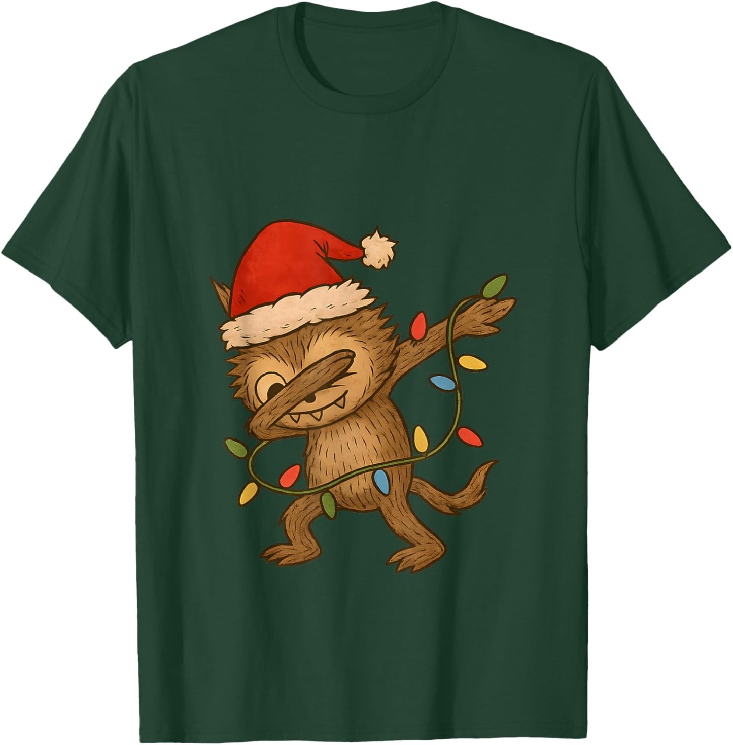 Dabbing Playful Funny Bubu Creatire Christmas T-Shirt - T-Shirt | Forest