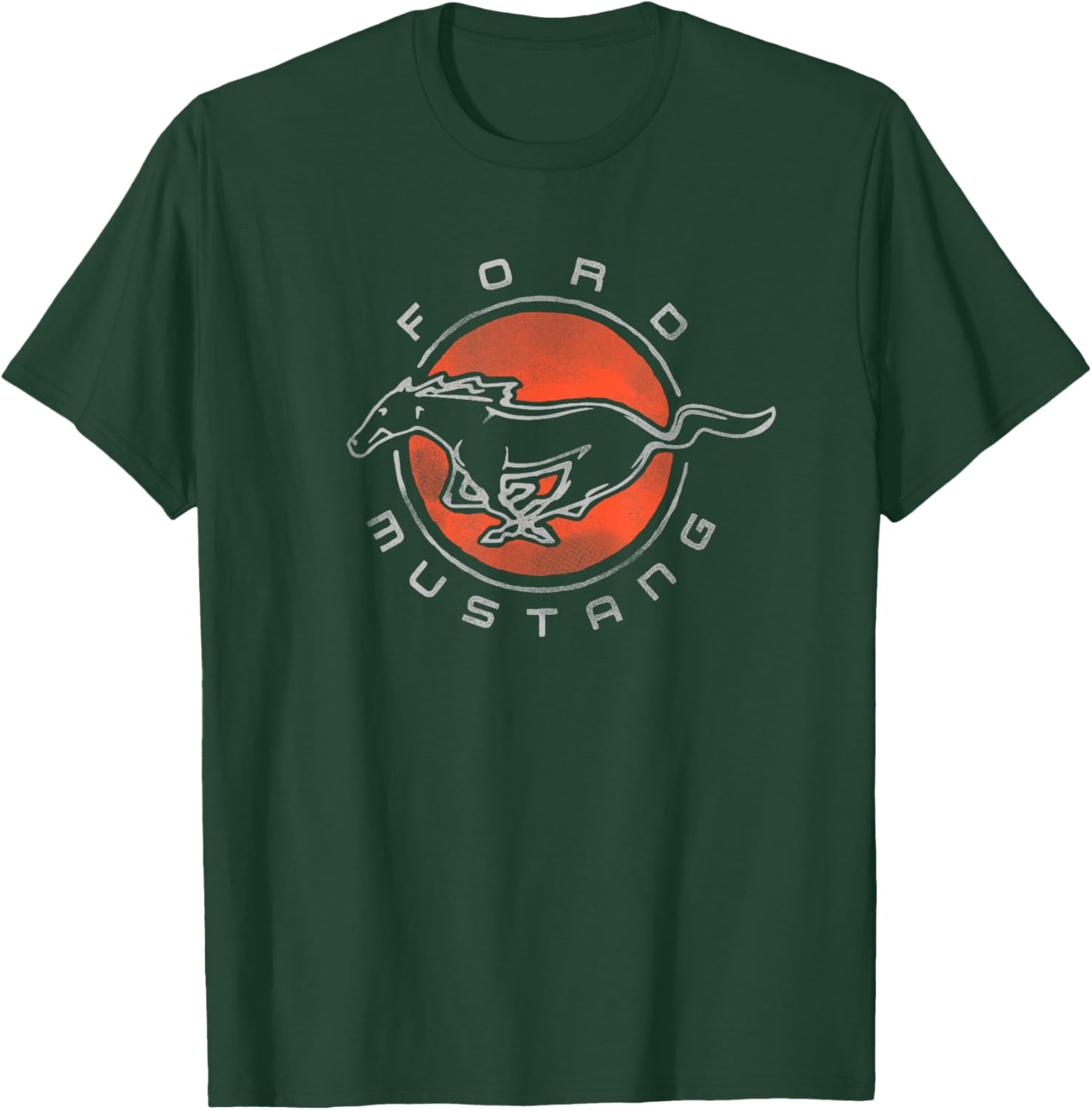 Ford Mustang Circle Logo T-Shirt - T-Shirt | Forest