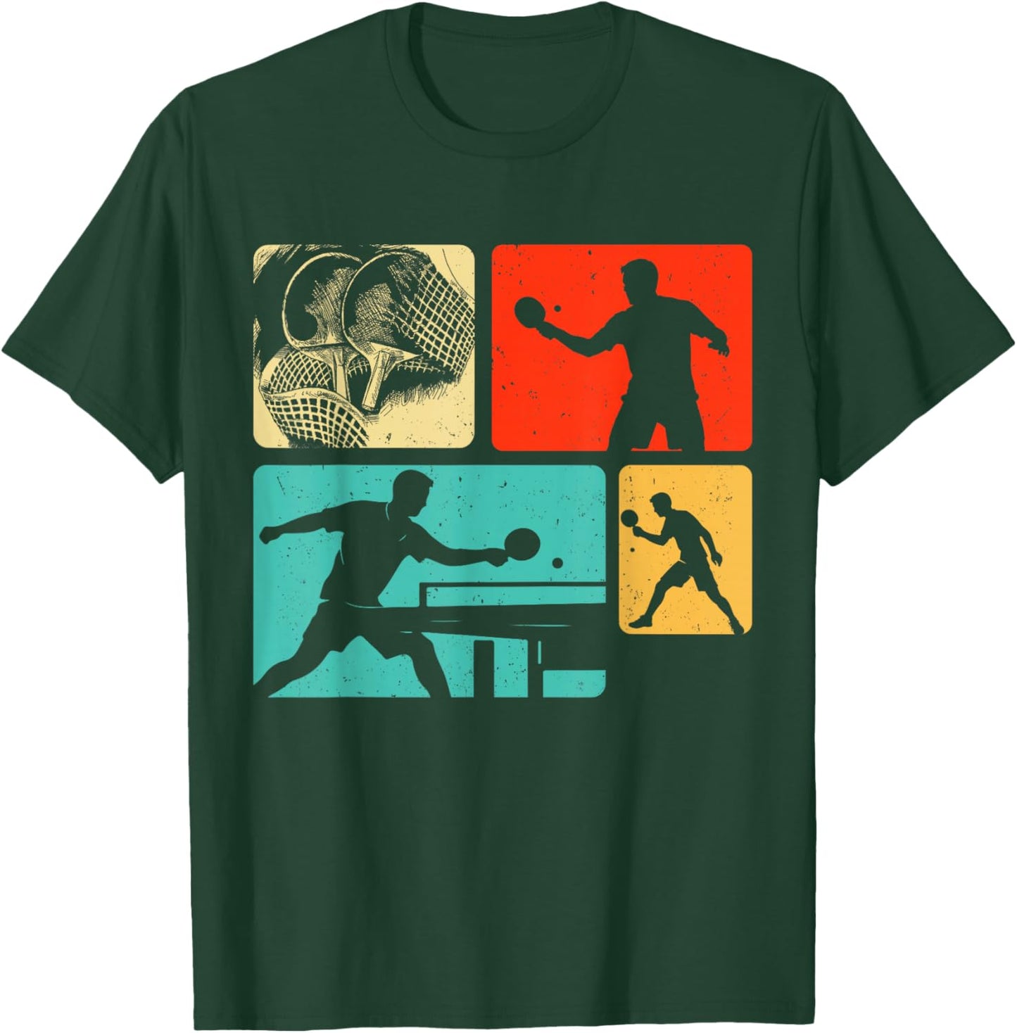 Tischtennis Geschenke für Kinder Herren Damen Jungen Männer T-Shirt - T-Shirt | Forest