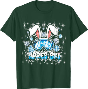 Cool Apres-Ski Crew Spruch Bunny Ski-Hase Sekt Prosecco Beer T-Shirt - T-Shirt | Forest