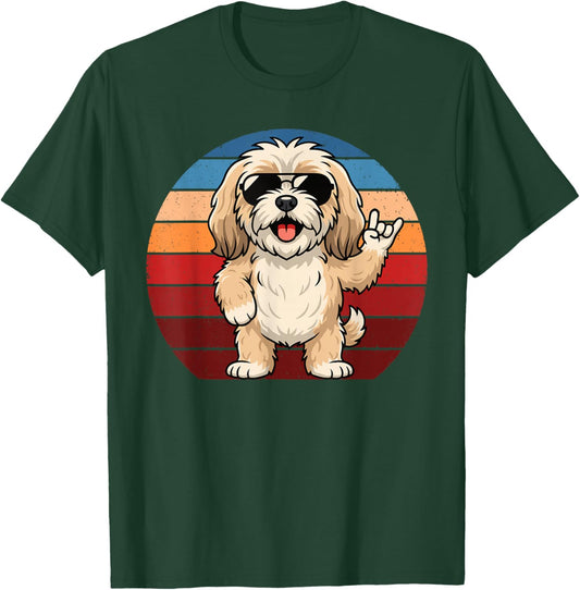 Retro Havanese Mom Havanese Dad Funny Havanese T-Shirt - T-Shirt | Forest