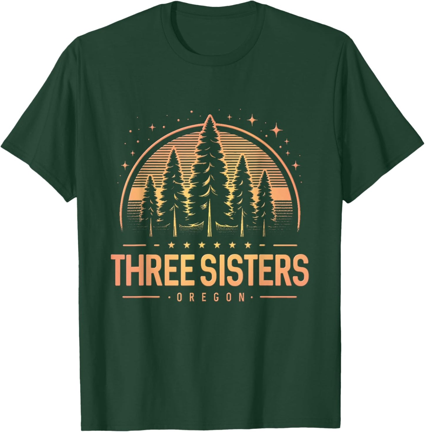 Three Sisters | Three Sisters Oregon | Three Sisters OR T-Shirt - T-Shirt | Forest