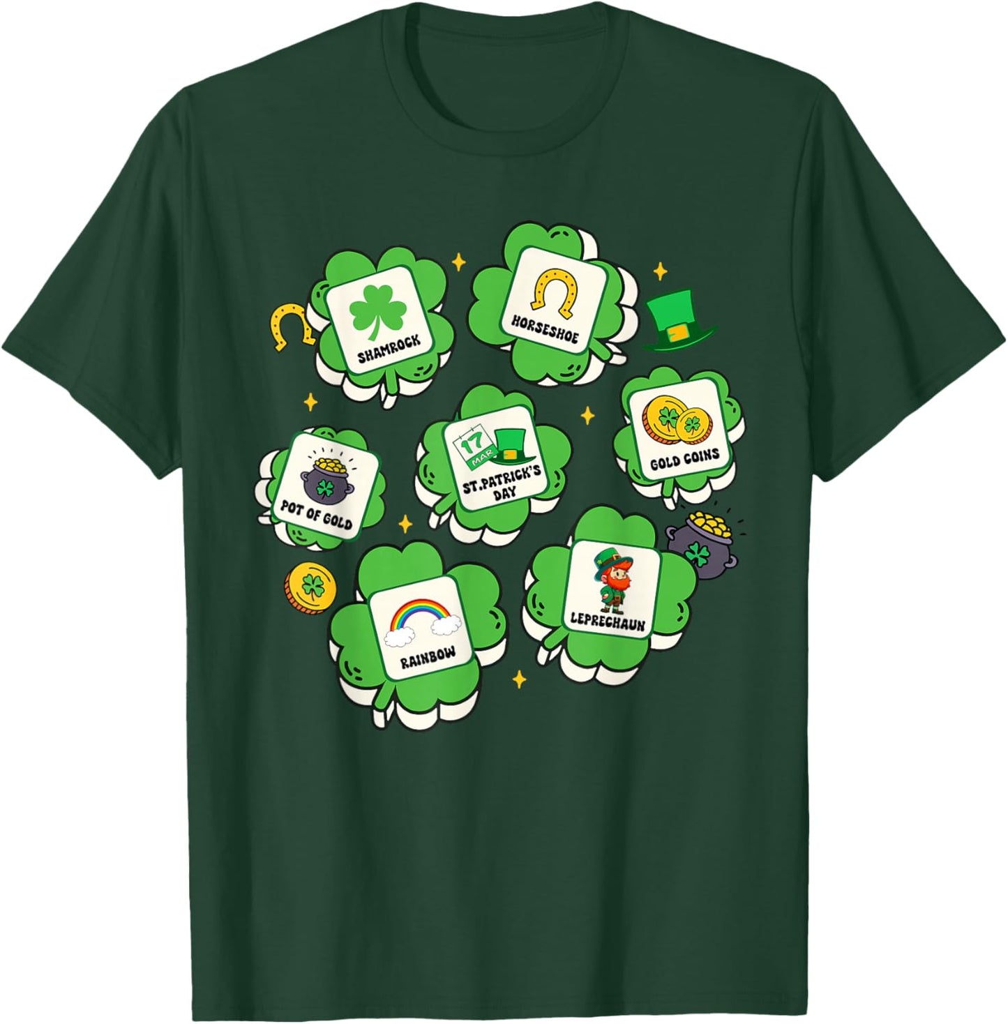 St. Patrick's Day SPED Teacher AAC Special Education Irish T-Shirt - T-Shirt | Forest