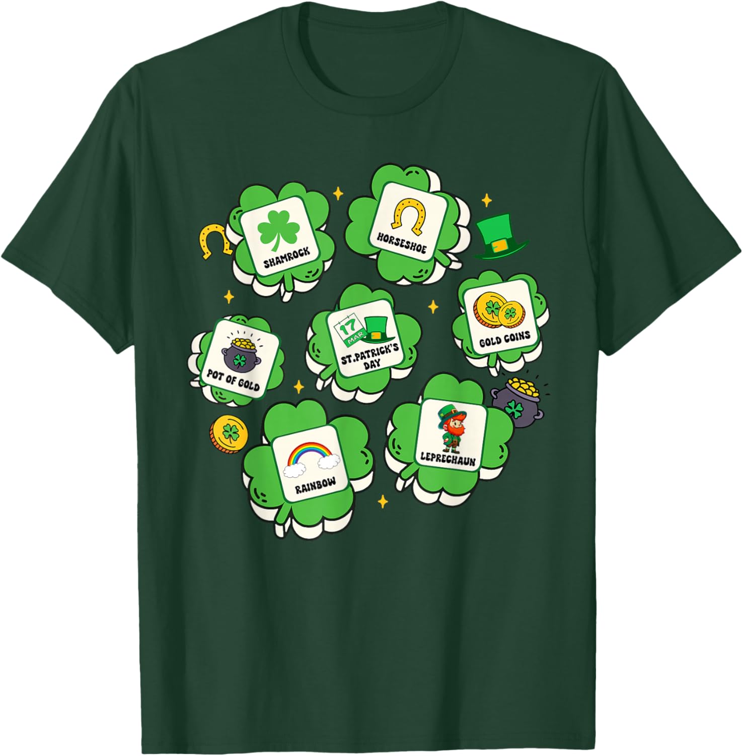 St. Patrick's Day SPED Teacher AAC Special Education Irish T-Shirt - T-Shirt | Forest