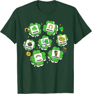St. Patrick's Day SPED Teacher AAC Special Education Irish T-Shirt - T-Shirt | Forest