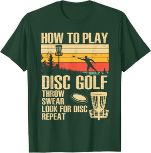 Disc Golf Design Women Disc Golfer Disc Golf Player T-Shirt - T-Shirt | Forest
