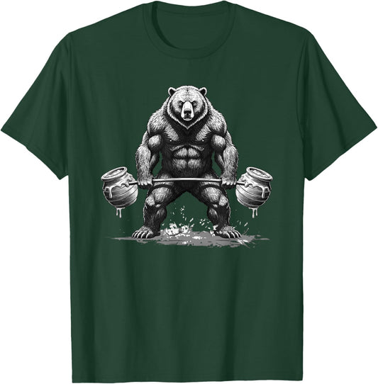 Salle de Sport Cool Muscular Bear Bodybuilder Fitness T-Shirt - T-Shirt | Forest