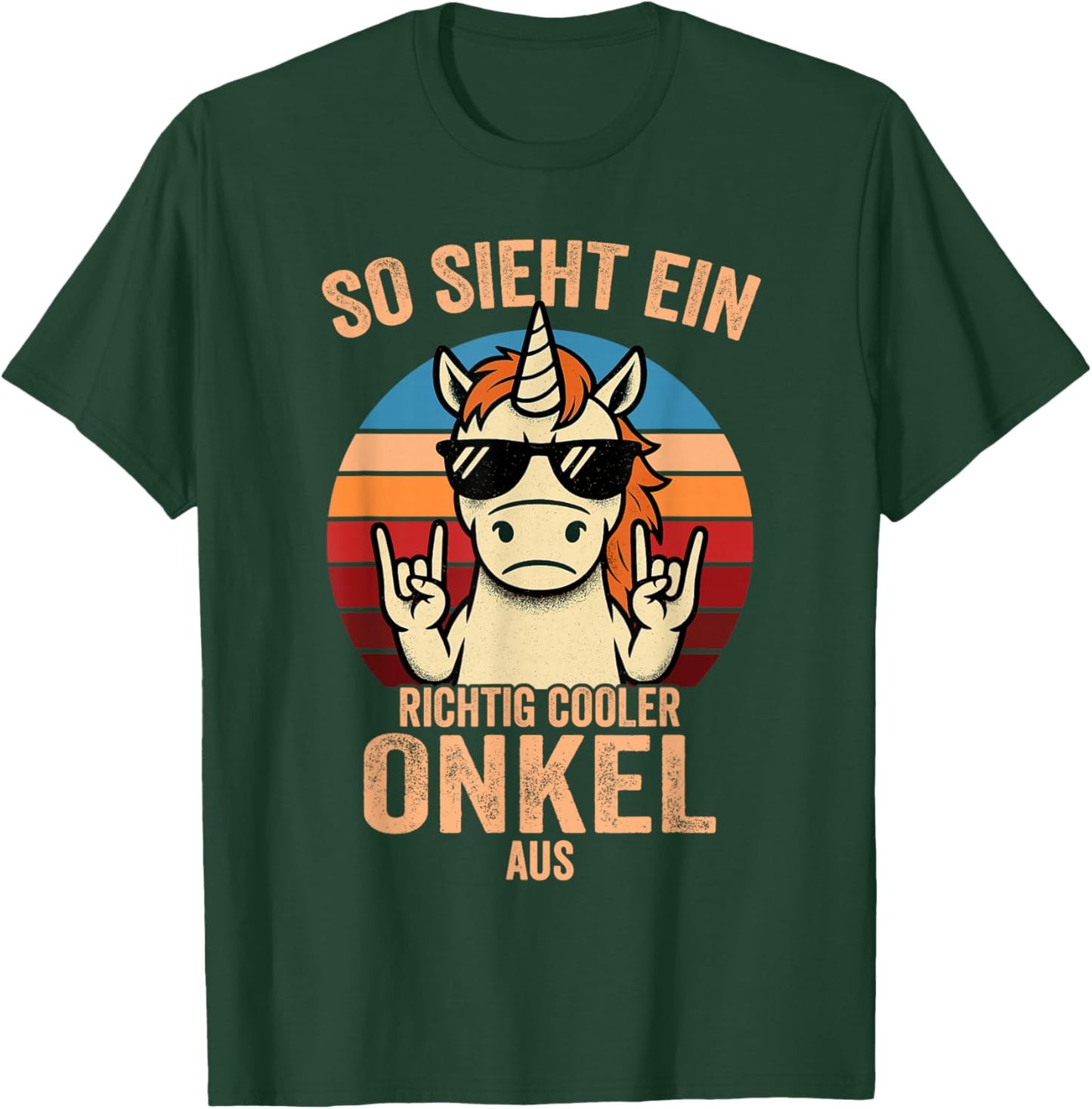 So sieht EIN Richtig Cooler Onkel Aus T-Shirt - T-Shirt | Forest