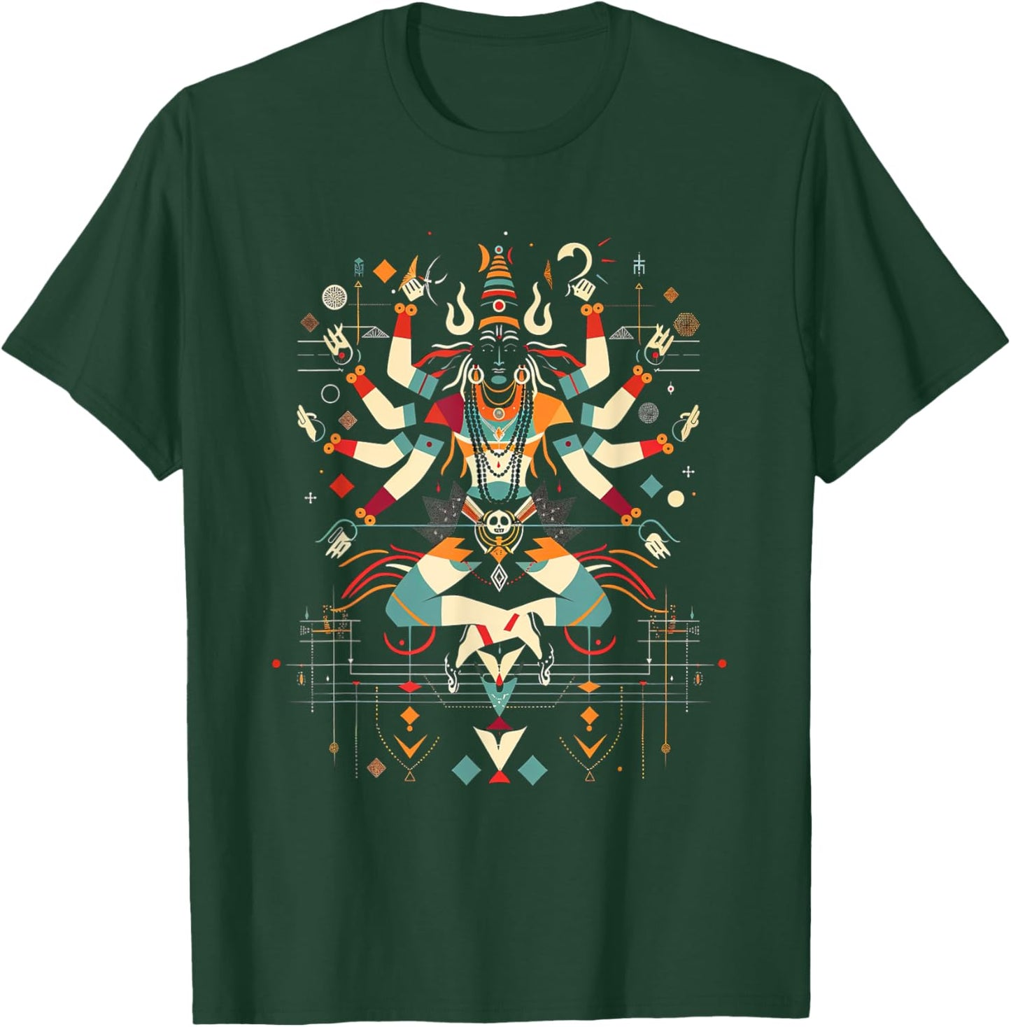 Shiva spiritual hindu god tandava dance yoga meditation T-Shirt - T-Shirt | Forest