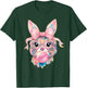 Funny Bunny Face Glasses Rabbit Coquette Bow Easter Trendy T-Shirt - T-Shirt | Forest