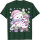 Christmas Ghost Lil Boo Xmas Girls Kids Toddler Pastel T-Shirt - T-Shirt | Forest