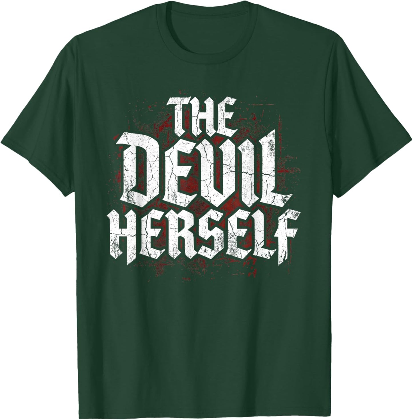 The Devil Herself Retro Occult Women Dark Feminine T-Shirt - T-Shirt | Forest