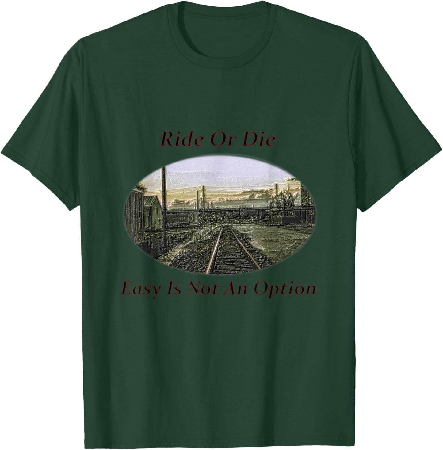Easy is not an Option T-Shirt - T-Shirt | Forest