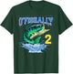 Retro O’Fishally 2 Fishing 2nd Bday 2 Years Old T-Shirt - T-Shirt | Forest