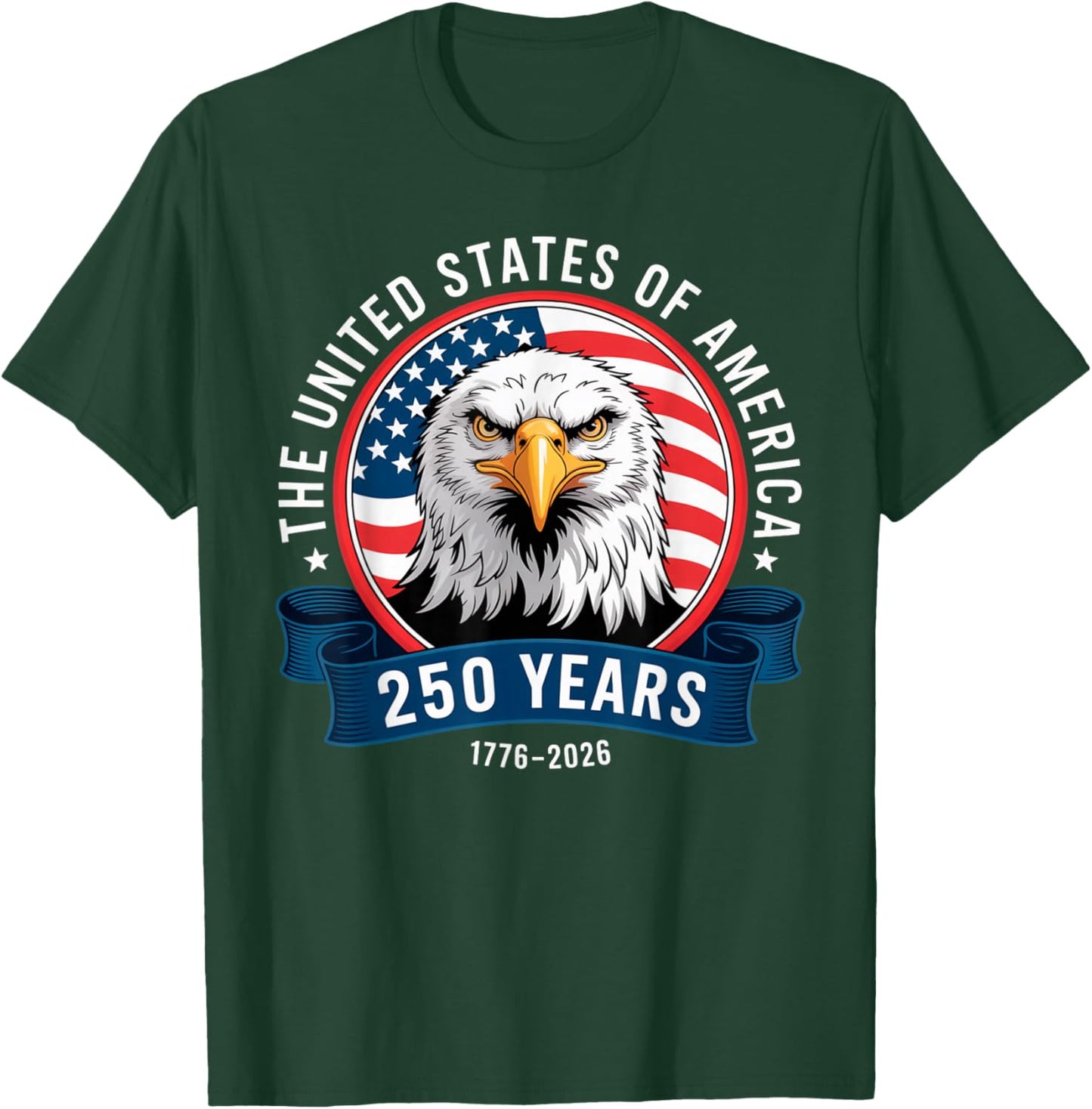 The United States of America - 250 Years - 1776-2026 - USA T-Shirt - T-Shirt | Forest
