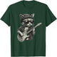 Chill Cat Playing Guitar Rock Music Funny Animal T-Shirt - T-Shirt | Forest