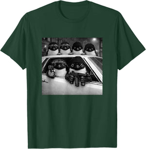 Funny Penguin Retro Gangster Squad Urban Street Streetwear T-Shirt - T-Shirt | Forest