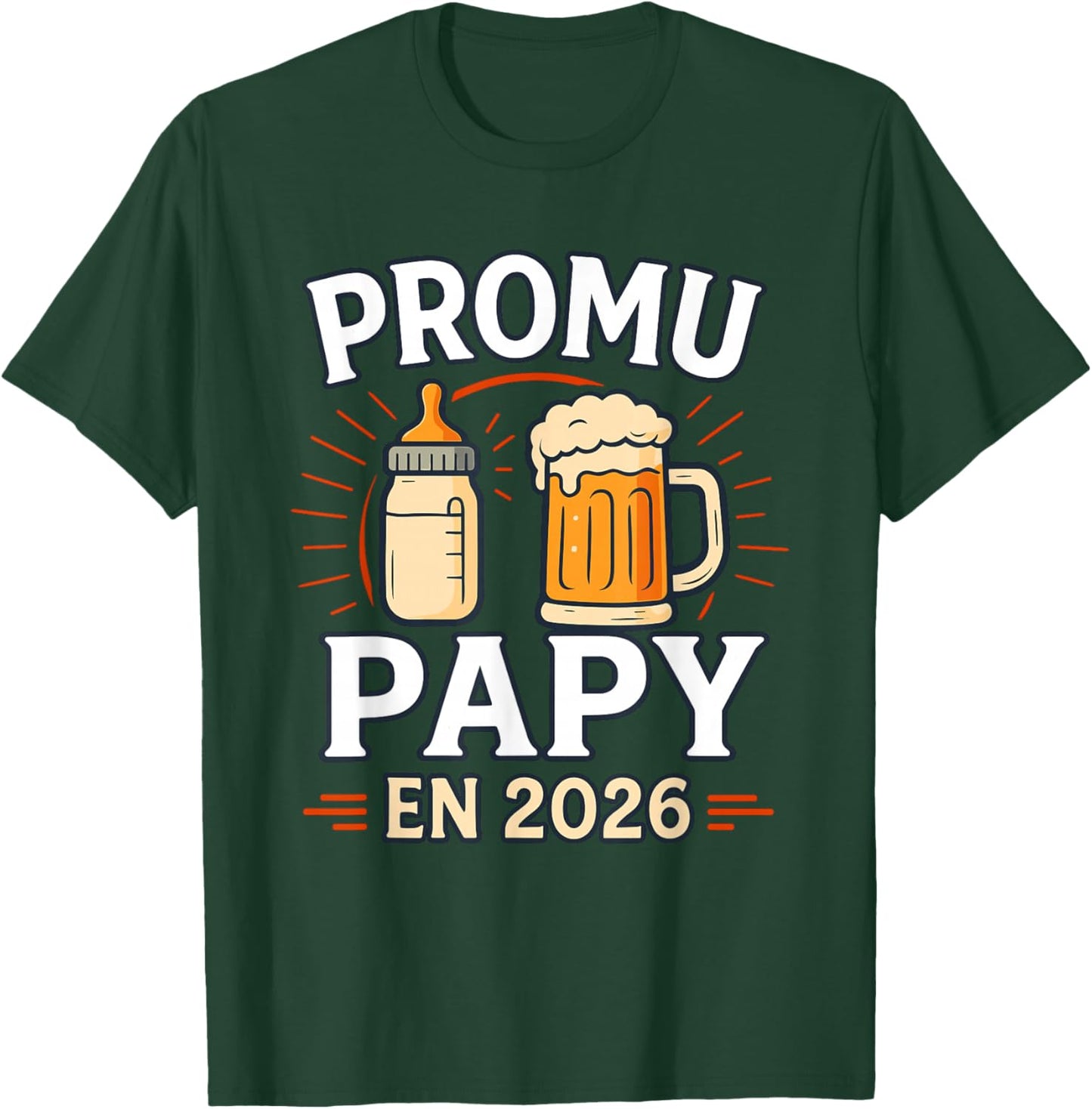 Promoted Grandpa 2026 Idea Announcement Future Grandfather In Progress T-Shirt - T-Shirt | Forest