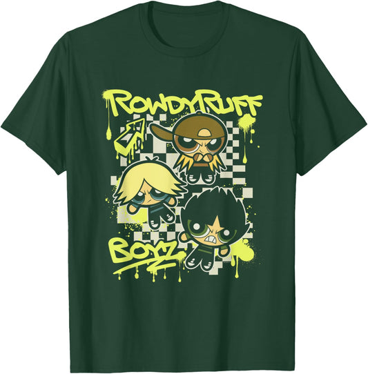 The Powerpuff Girls Rowdyruff Boyz Retro Punk Poster T-Shirt - T-Shirt | Forest
