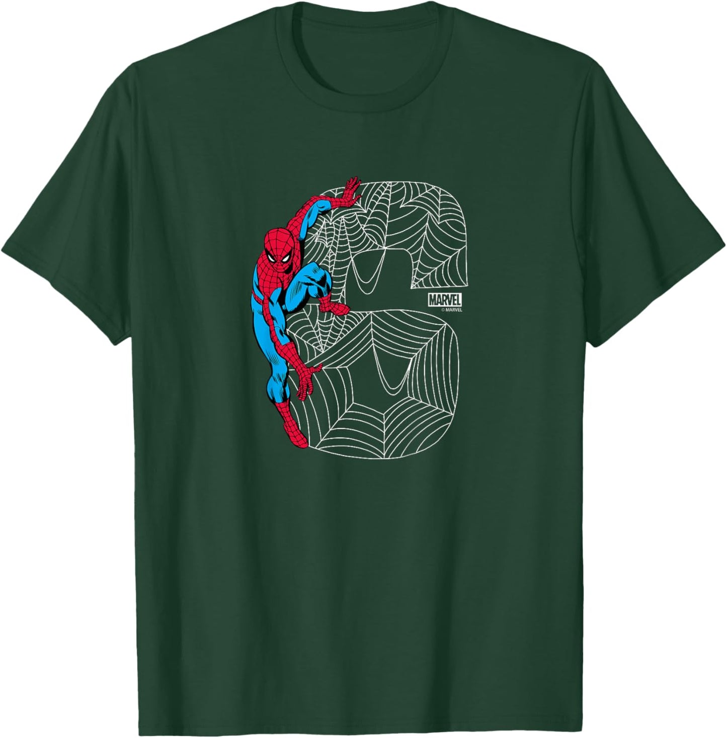 Kids Spider-Man - 6th Birthday T-Shirt - T-Shirt | Forest