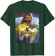 Jesus Holding Cigarettes Funny Jesus -Adults Black Short Sleeve Small T-Shirt - T-Shirt | Forest