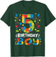 Kids 5 Years Old Building Blocks Builder 5th Birthday Boys T-Shirt - T-Shirt | Forest