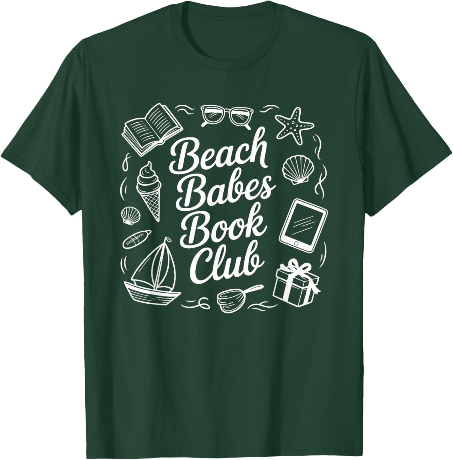 Matching Group Book Club for Beach Babes who Love Reading T-Shirt - T-Shirt | Forest