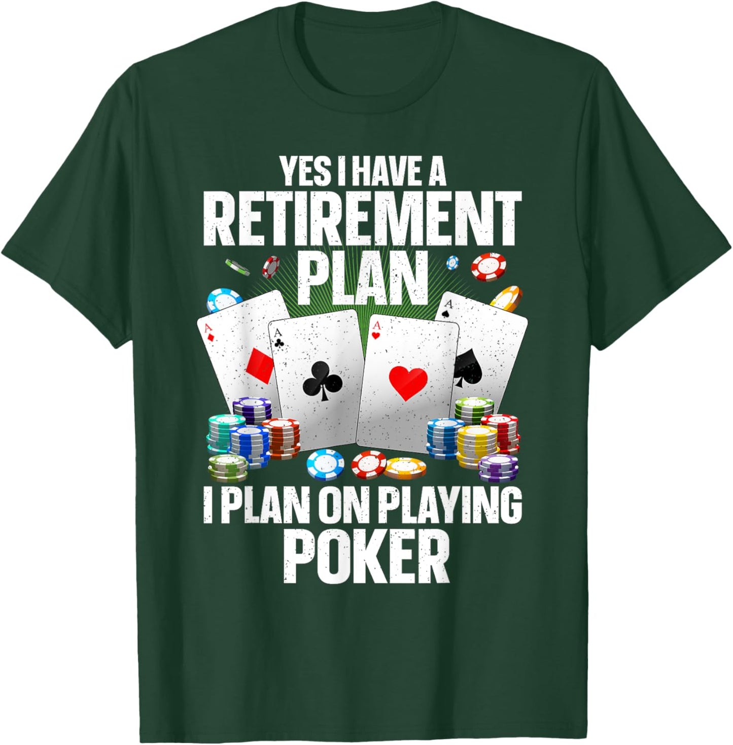 Funny Poker Design Women Poker Player Poker Lover T-Shirt - T-Shirt | Forest