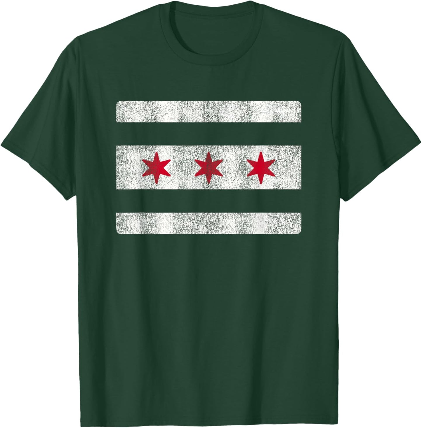 Vintage Chicago Flag Souvenir T-Shirt - T-Shirt | Forest